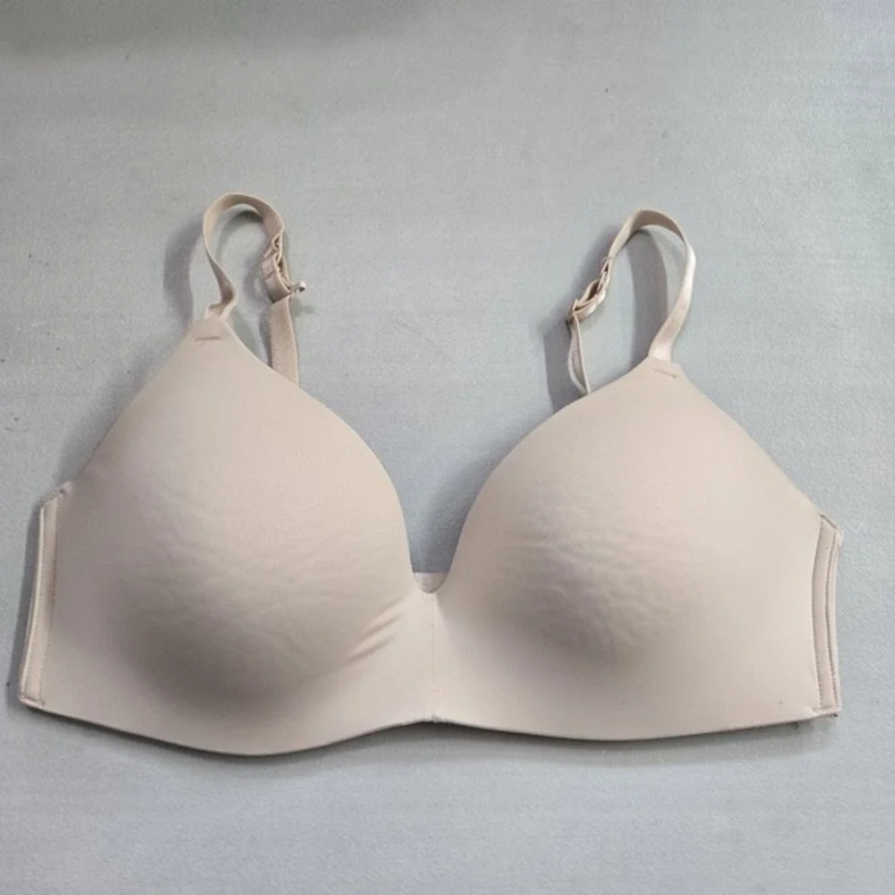 Auden Women Bra 36D Beige The Bliss T‎ Shirt Wireless Multiway Convertible